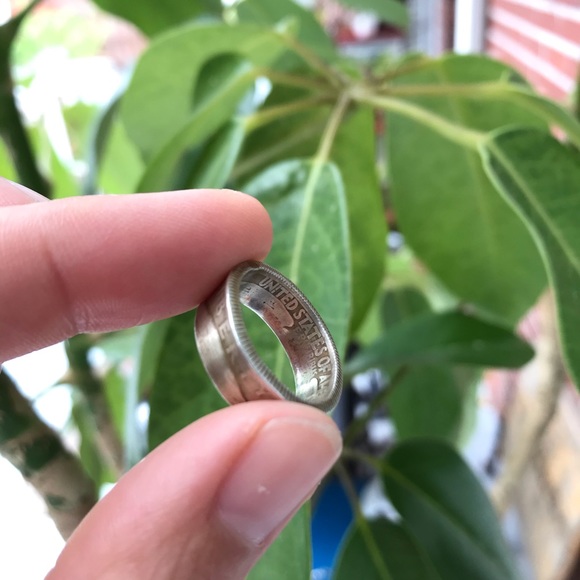 Handcrafted Coin Ring | 1947 Quarter size 7 - Picture 5 of 10